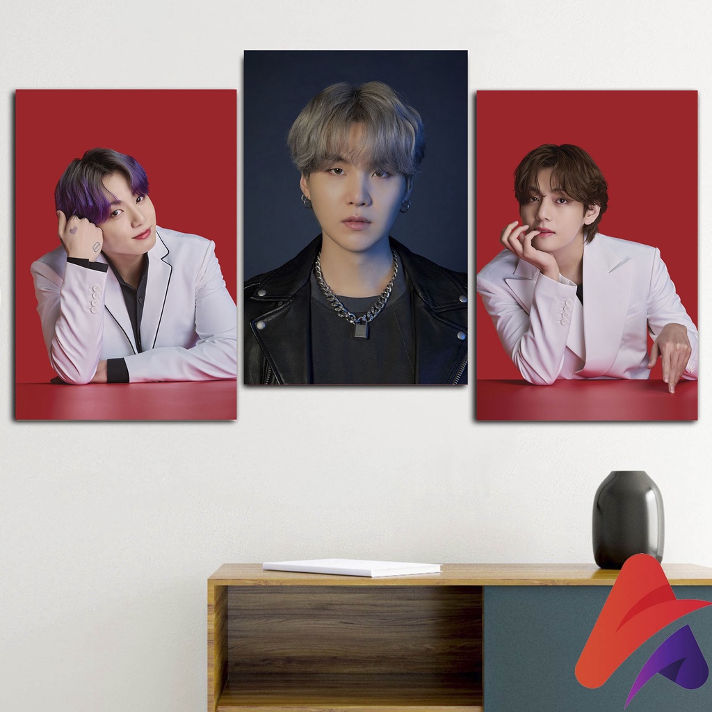 HIASAN DINDING BTS KPOP BTS FATES DAN LOTTE (20X30 CM)  WALLDECOR PAJANGAN POSTER HIASAN KAMAR DEKORASI KAYU KPOP BTS FATES LOTE BTS