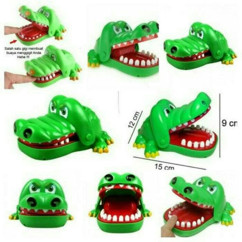 Mainan anak Crocodile dentist buaya gigit jari