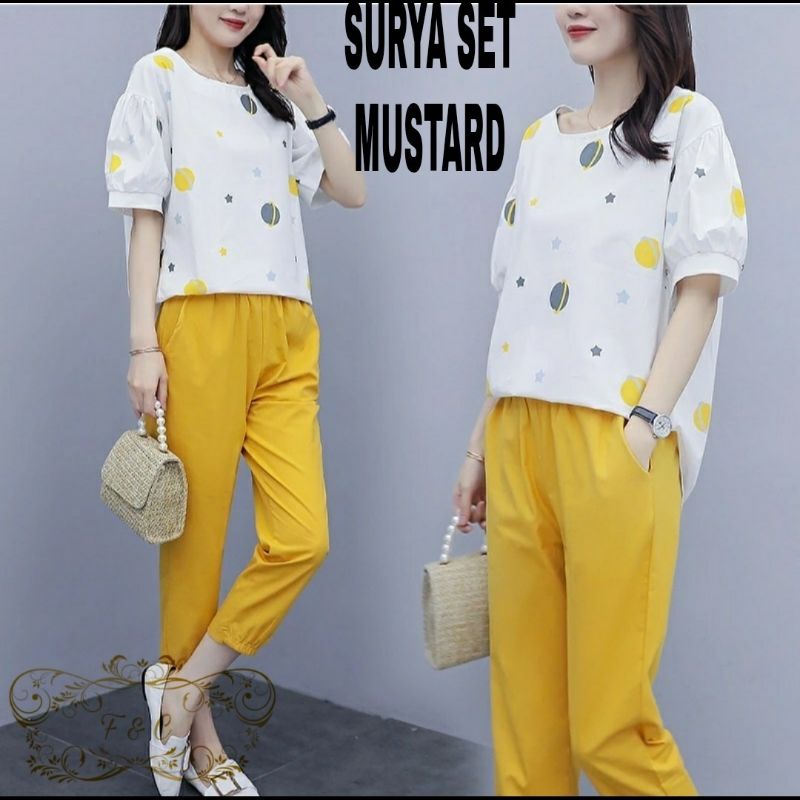 SET CELANA SURYA FASHION, BABYTERRY, SETELAN