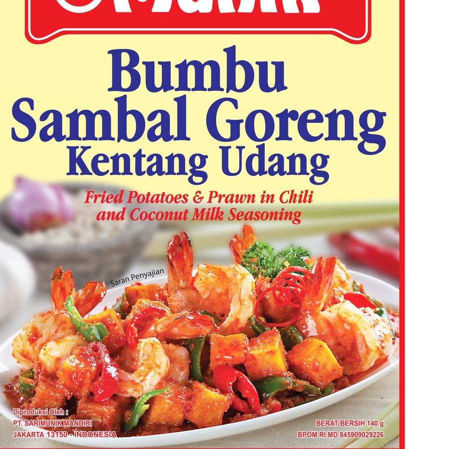 

Model baru - Bumbu Munik Sambal Goreng Kentang Udang 140 Gram .