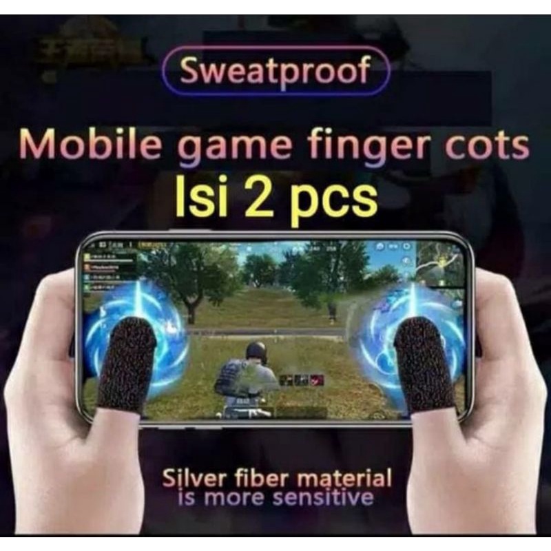 Sarung Jempol For Mobile Game Finger Cots isi 2 pcs