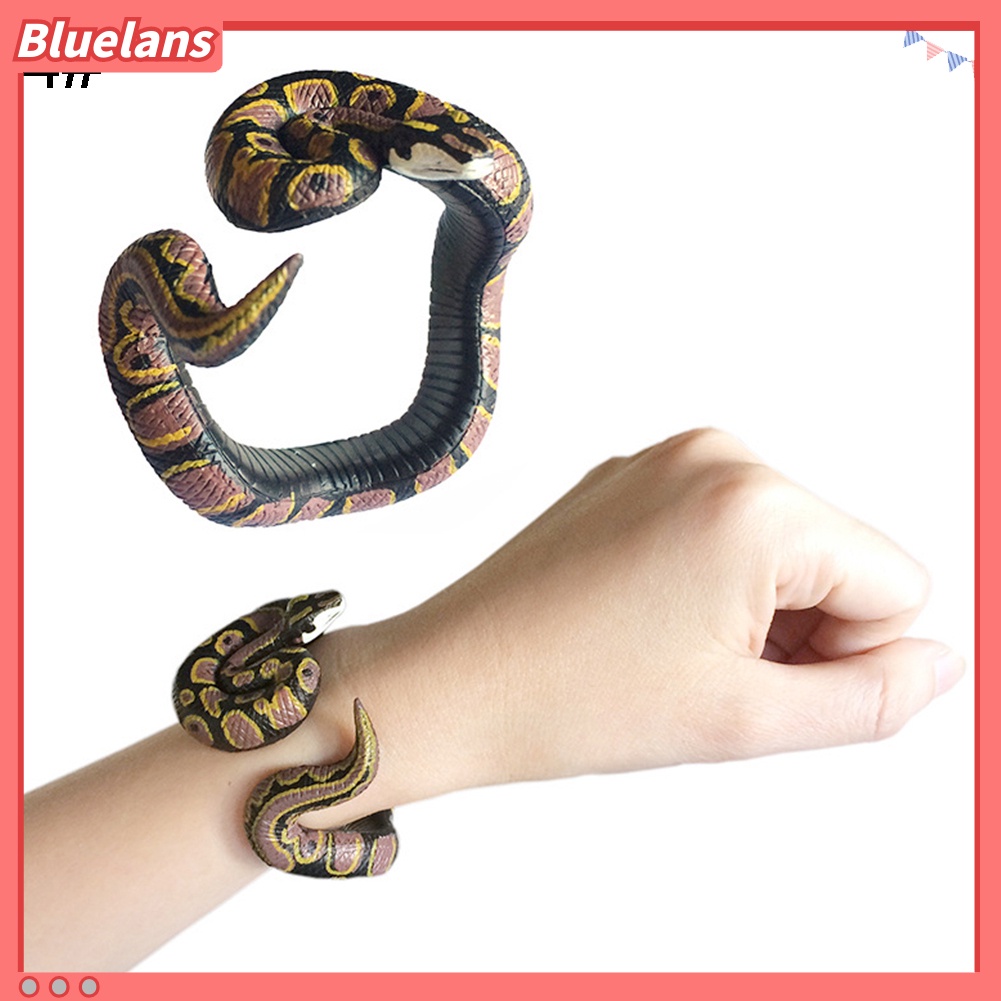 Mainan Gelang Ular Ular Python Bahan PVC Untuk Perlengkapan Pesta Halloween