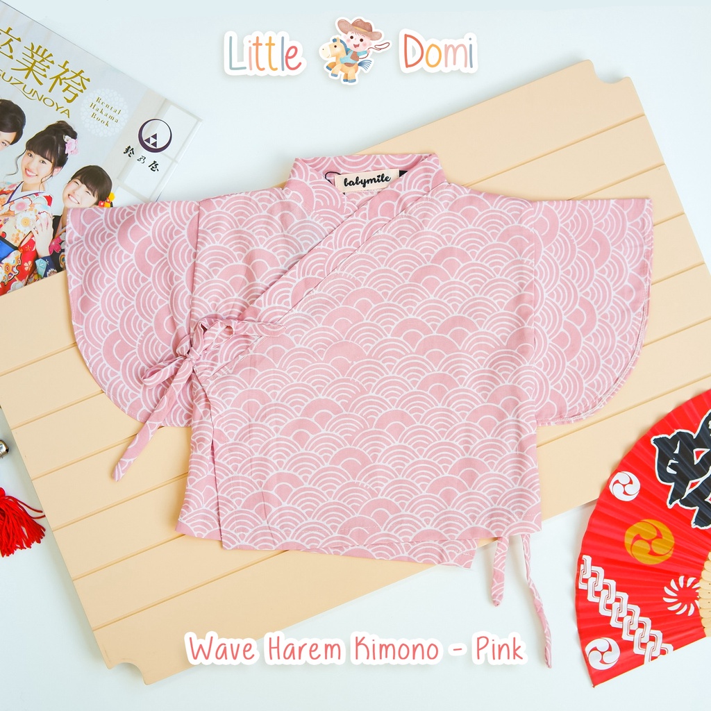 Wave Kimono Top ( Boy / Girl ) - Pakaian Bayi - Kimono Bayi - Atasan Bayi - Little Domi