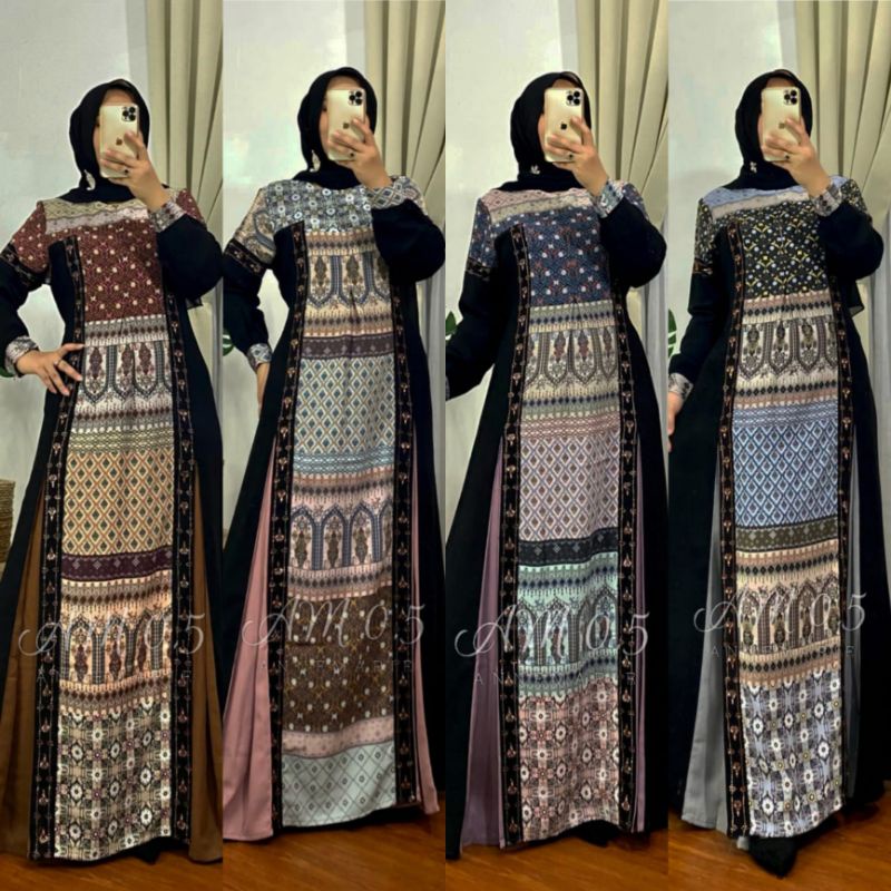 amorebyruby mewah terbaru gamis anne marie