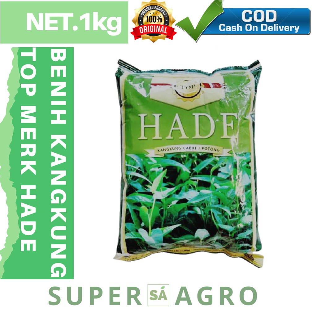 Benih Kangkung Hade 1kg - Kangkung Cabut Potong - Benih Kangkung Super