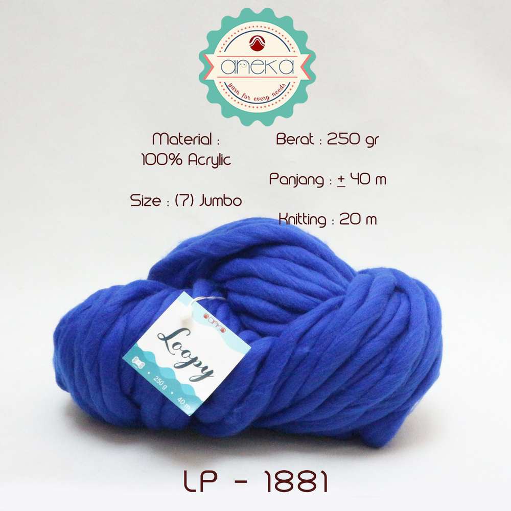 Benang Wol / Wool Ekstra Tebal - LOOPY YARN - 1881