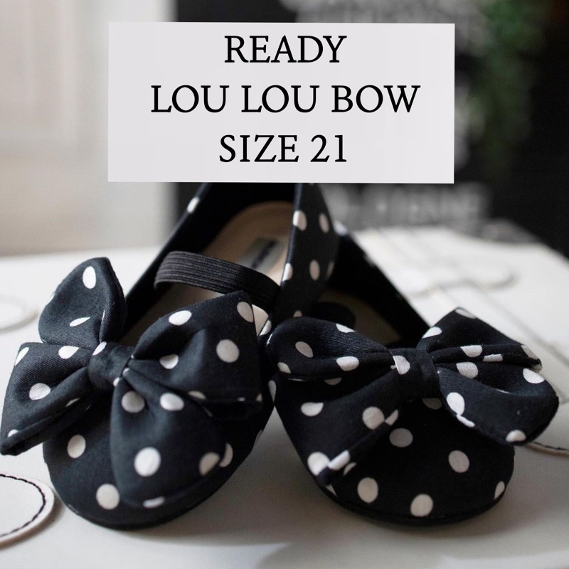 VALENCIA BY ENRICA LIMITE X CHELSEA OLIVIA NATUSHA SEPATU ANAK LOU LOU BOW MULES KIDS SIZE 21