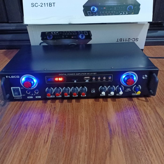 Amplifier Fleco SC 211BT - Power Ampli SC 211BT Amplifier Murah