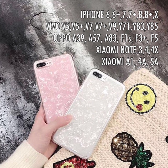 Marble Case Xiaomi Oppo Vivo Iphone F5 F9 A39 A57 A71 A83 Redmi 4x 4a A1 A5s V7 V9 V5 V7+ Y71 Y81 a7