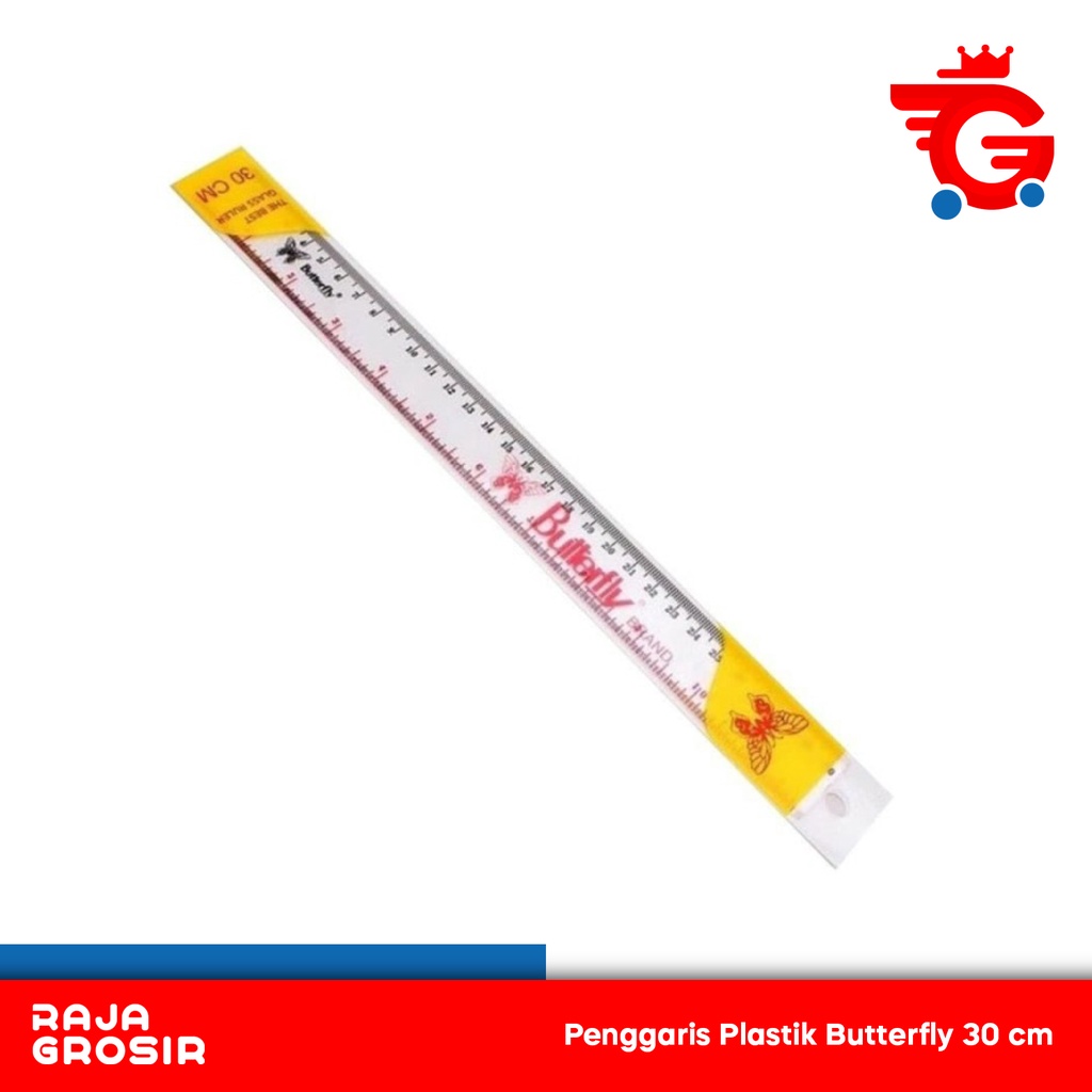 

Penggaris Plastik Butterfly 30 cm