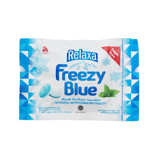 RELAXA Freezy Blue Sugar Free Mint Candy 25gr