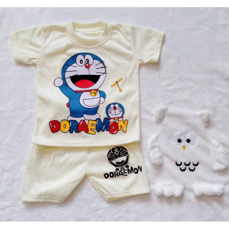 Setelan Baju Bayi Murah Doraemon All Size/ Setelan Bayi Laki-Laki