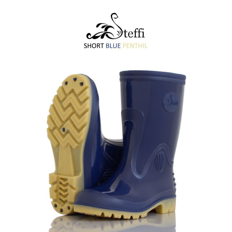 SHORT 27 (43-44) | Steffi Boots SEPATU BOOT KERJA PROYEK PVC APD spatu bot pendek anti air lentur seperti karet COD