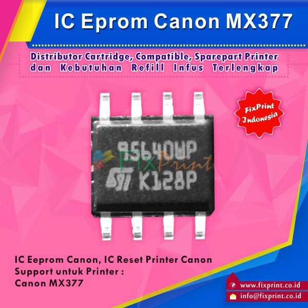 IC Eprom MX377 Canon   IC Counter mx 377   IC 95640 Murah