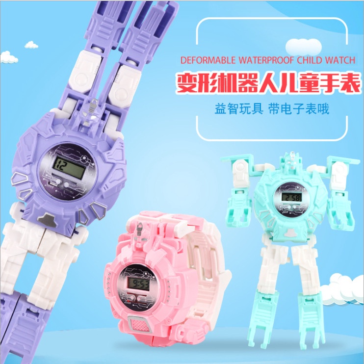 Jam Tangan Robot Deformation Import Anak Lucu Keren