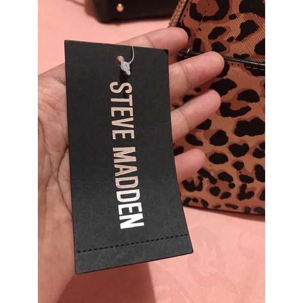ORIGINAL Steve Madden BMaggie Leopard Animal Print Sling Bag Tas Selempang