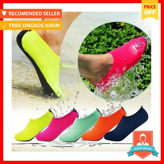 Sepatu Pantai Slip On Pria Wanita M; Warna : Pink