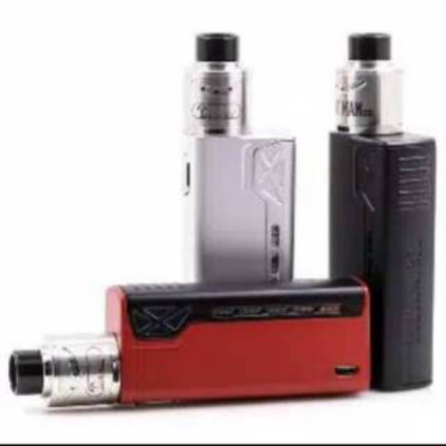 Vape Tesla Terminator 90Watt Fullset Siap Pakai Free Battery &amp; Free Liquid 10ml