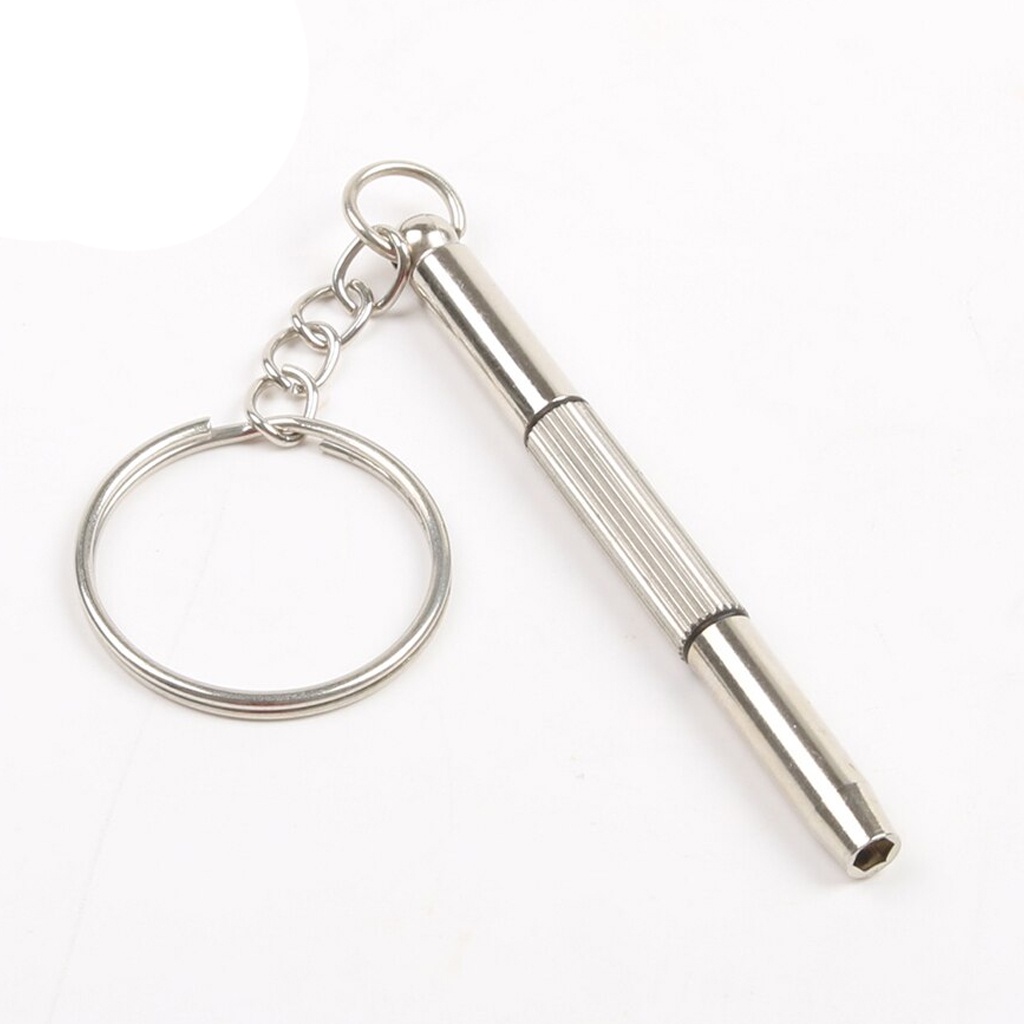 [G006] Gantungan Kunci Miniatur 3D Metal Kunci Inggris Pas Tang Obeng Palu Piston / Mini Keychain Ganci Unik Tools Kit-C. Obeng Kecil