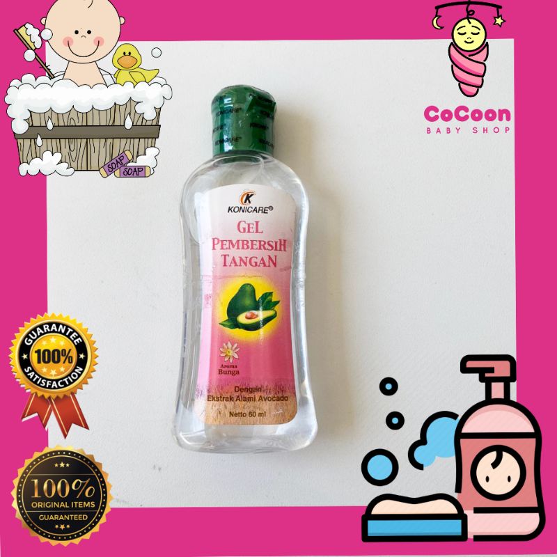 Konicare Gel Pembersih Tangan 60ml 60 ml / Gel Hand Sanitizer / Antis Pembunuh Kuman Tangan