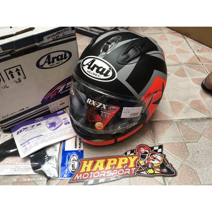 HELM ARAI RX7X MAVERICK VINALES MATT 2018 SIZE L ORIGINAL JAPAN (NEW)