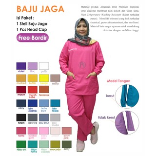 Image of Seragam OK FREE BORDIR/Baju Jaga/Baju Tindakan