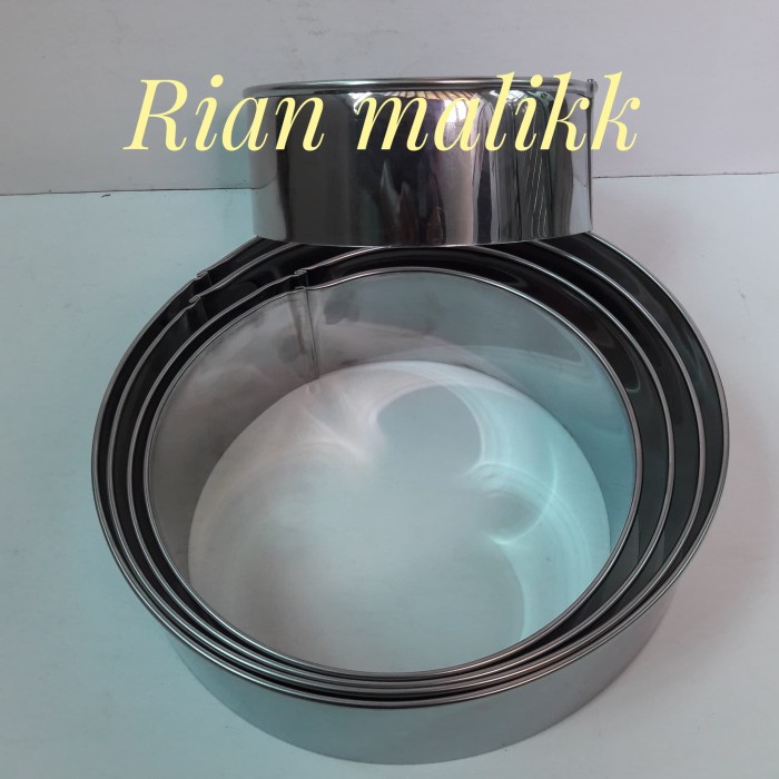 

Murah Alat Pemotong Kue / Ring Cutter Bahan Stainless Steel 0,5Mm Bagus