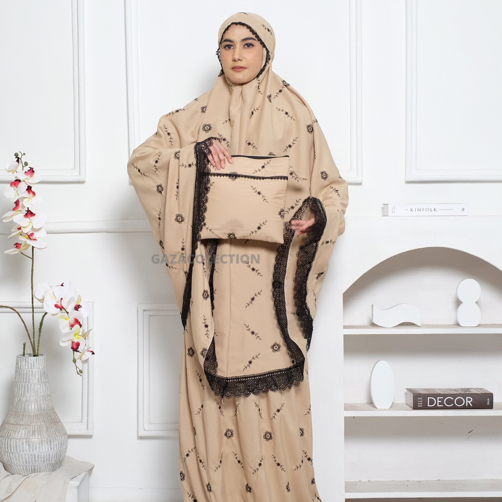 Mukena Dewasa Aretha Renda Mewah Premium