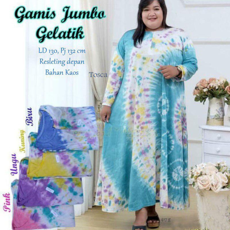 Grosir Gamis Jumbo Pelangi Gamis Gelatik Busui Gamis Tiedye