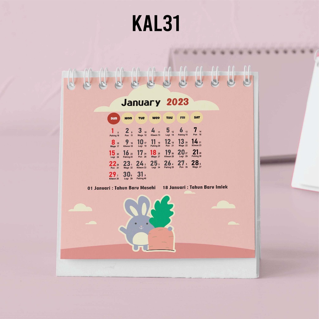 

Artomaringi Kalender Mini 2024 / Kalender Meja 2024 Custom KAL31