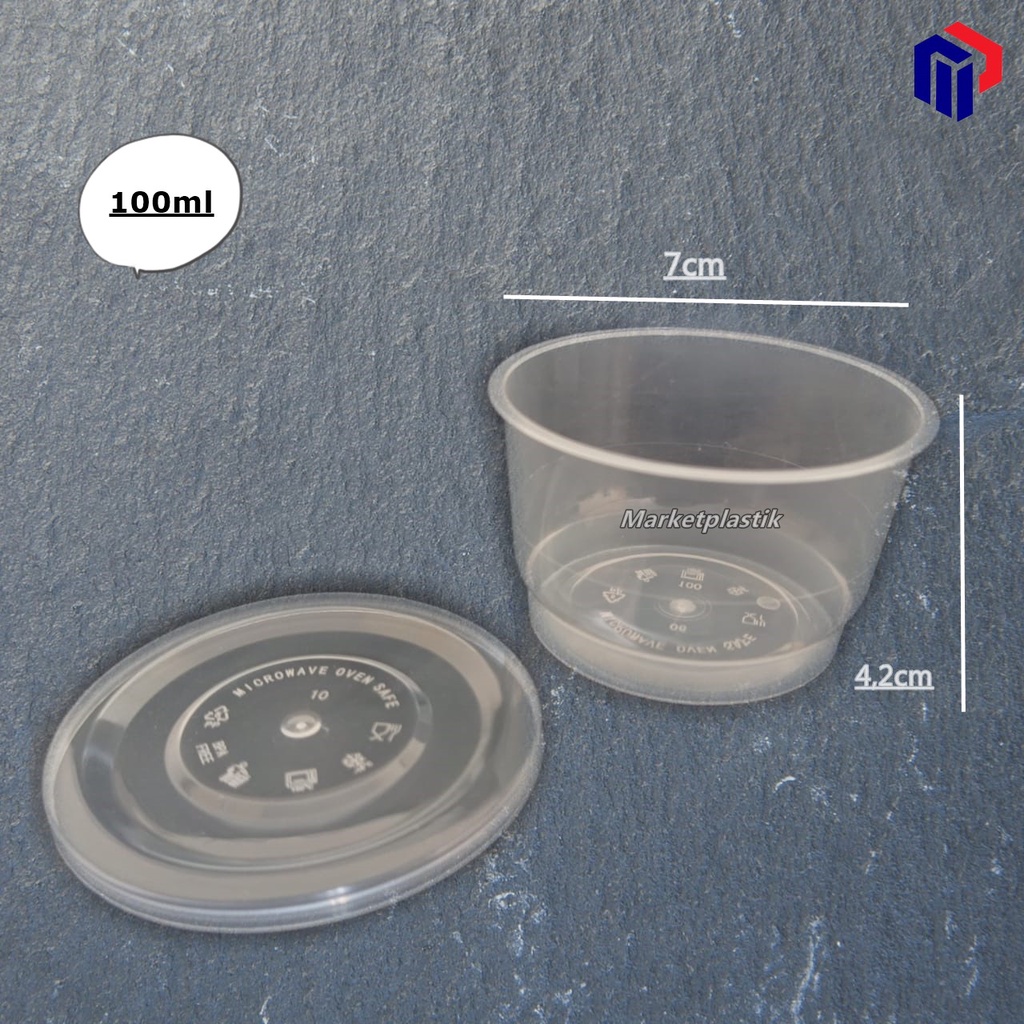 Thinwall Aeco cup 100ml/Aeco cup /Cup Sambel 25pc