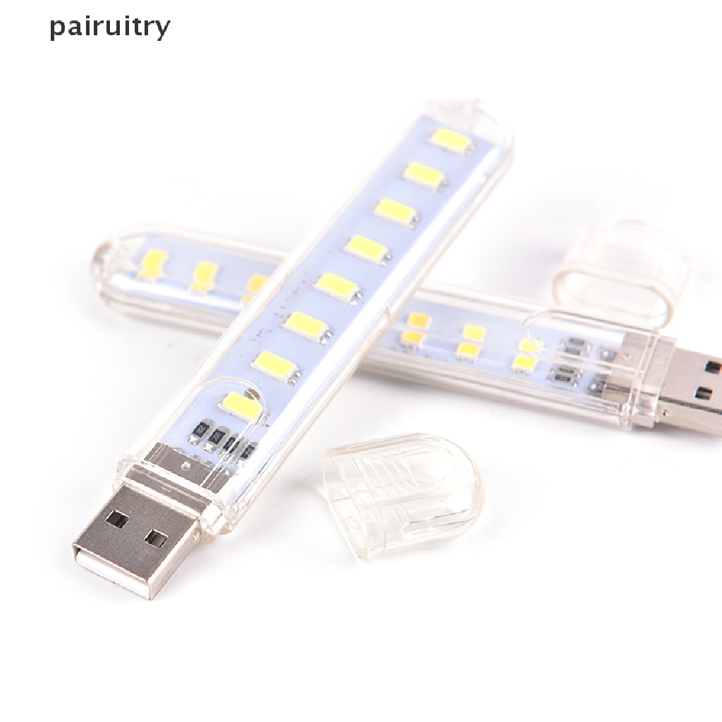 Prt Lampu Malam 8 LED Mini Portable USB Untuk PC / Laptop PRT