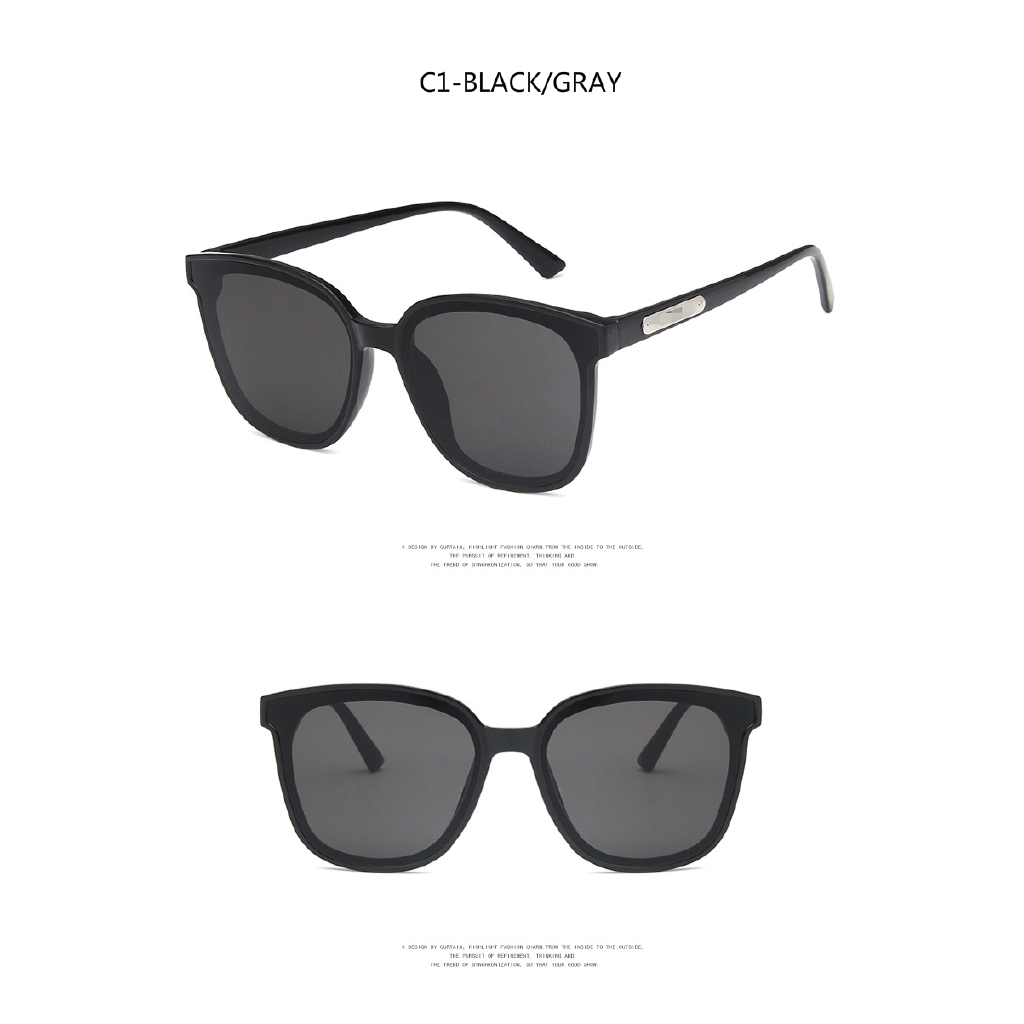 Fashion trend big frame Korean version of ins street shooting men and women sunglasses