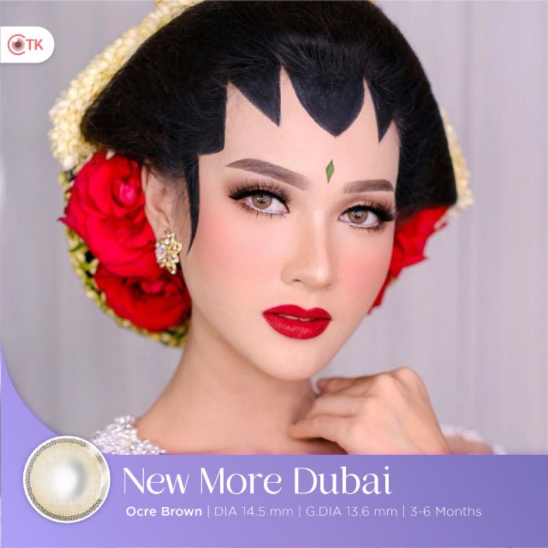 Softlens NEW MORE DUBAI OCRE BROWN CTK Minus (-0.50 S/D -6.00) Warna Cantik Murah