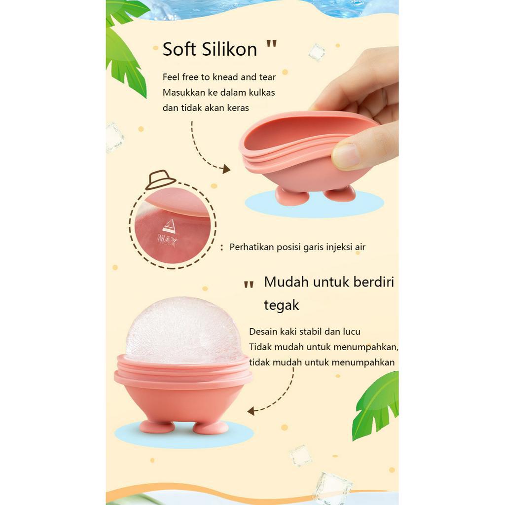 Mi.more Es Ball Maker Cetakan / Whiskey Spherical Ice Cube Light Bulbs Cetakan Bar Tools