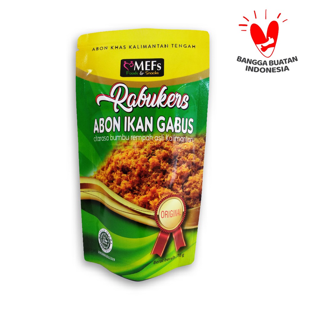 Abon Ikan Gabus Original di Palangka Raya, merek MEFs [70 g]