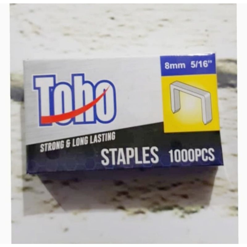

TOHO Isi Staple Gun 6mm 8mm 10mm - Refill Staples 6 mm 8 mm 10 mm