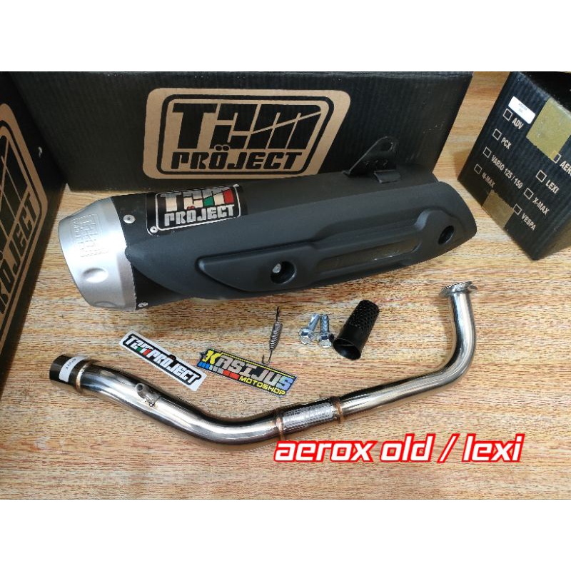 knalpot tzm project aerox new dan aerox old