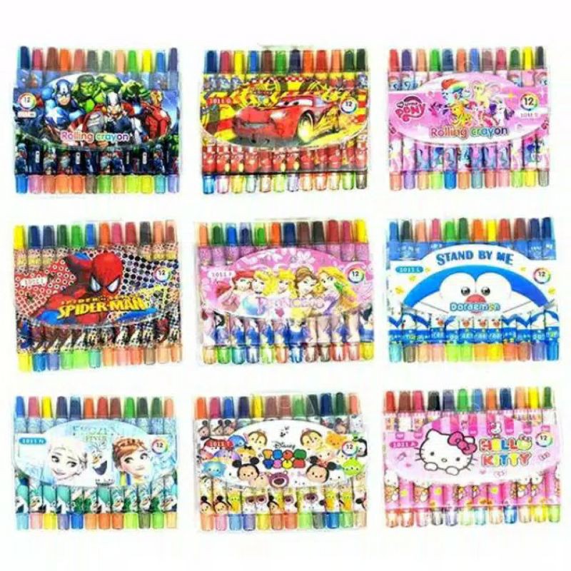 

Selusin Crayon Putar Karakter panjang bagus murah
