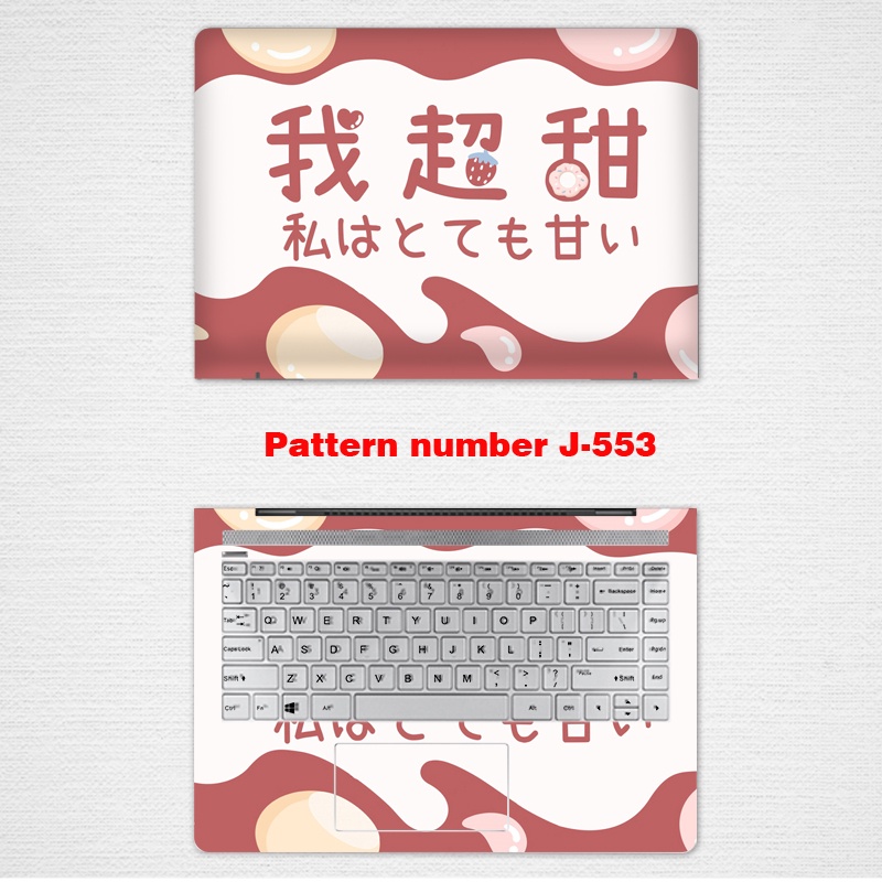2 Pcs Stiker Pelindung Laptop Universal Motif Print China Ukuran 12 13 14 15.6 Inches DELL Inspiron 15 3515 Vostro 15 3510