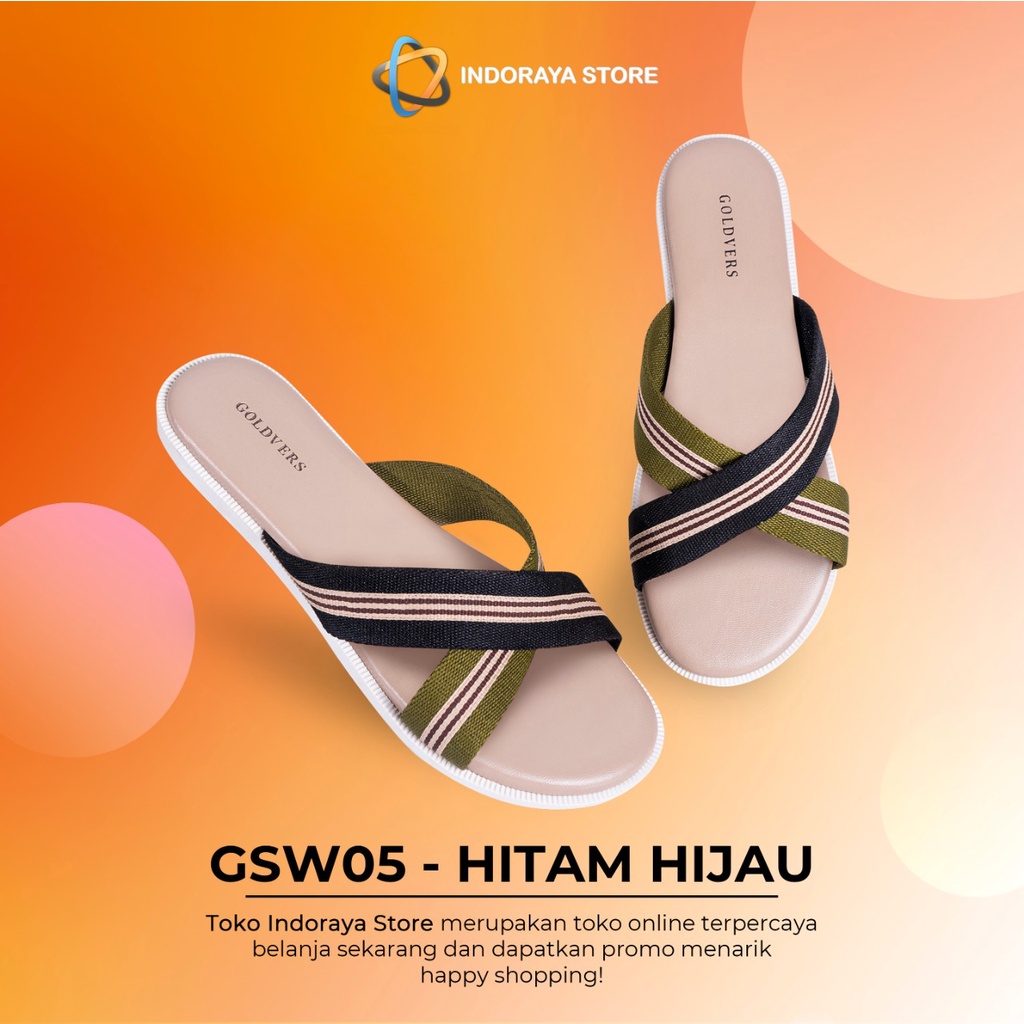 INDORAYA STORE – SANDAL SELOP WANITA ORIGINAL GOLDVERS WEBBING NILON GSW-05