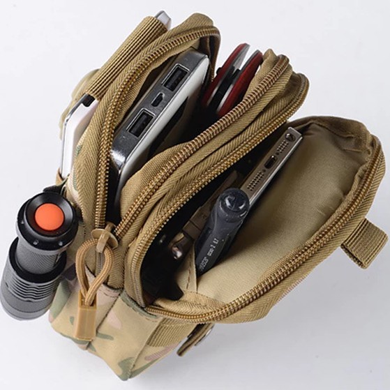 TAS PINGGANG SABUK PRIA TACTICAL WADAH HP POWERBANK PULPEN WAIST BAG