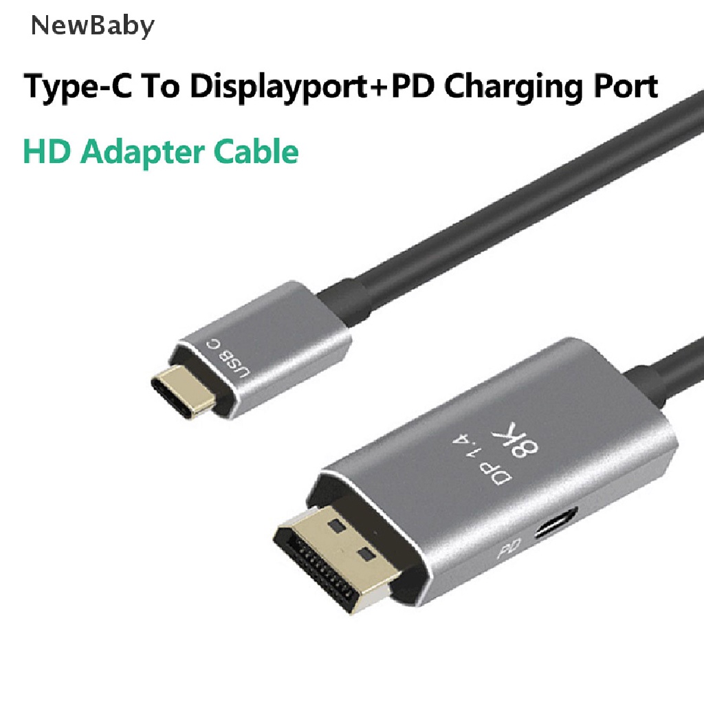 Kabel USB C Ke DisplayPort 1.4 8K PD 8K @ 60Hz Thunderbolt 3 to DisplayPort