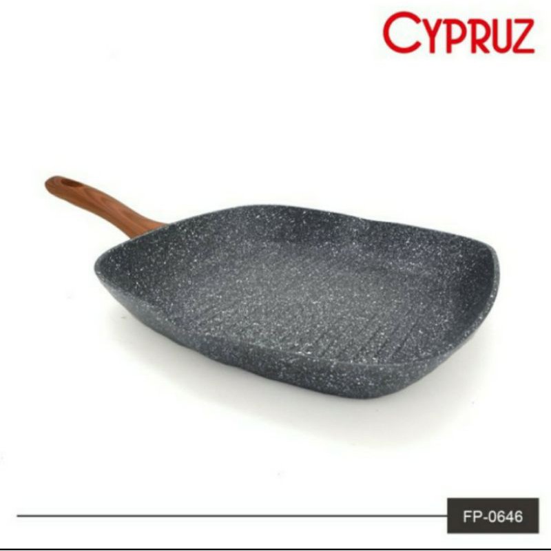 Cypruz Wajan Cypruz Penggorengan Frypan BBQ Marble Cypruz 24cm Cypruz FP-0646