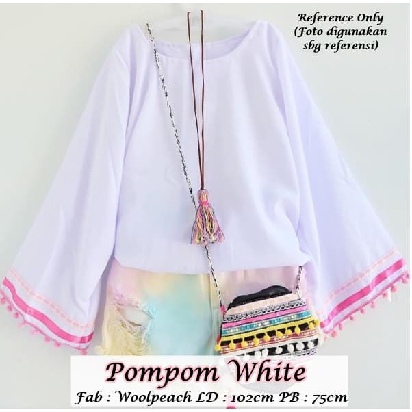 

termurah Pompom White