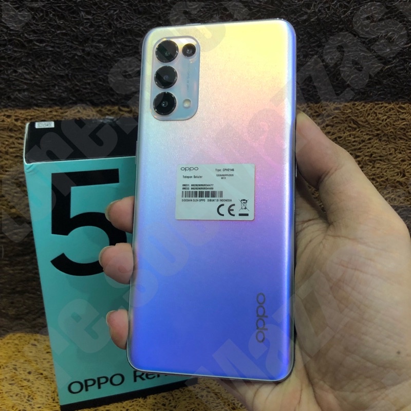 oppo reno 5 5G ram 8/128gb second bekas pakai