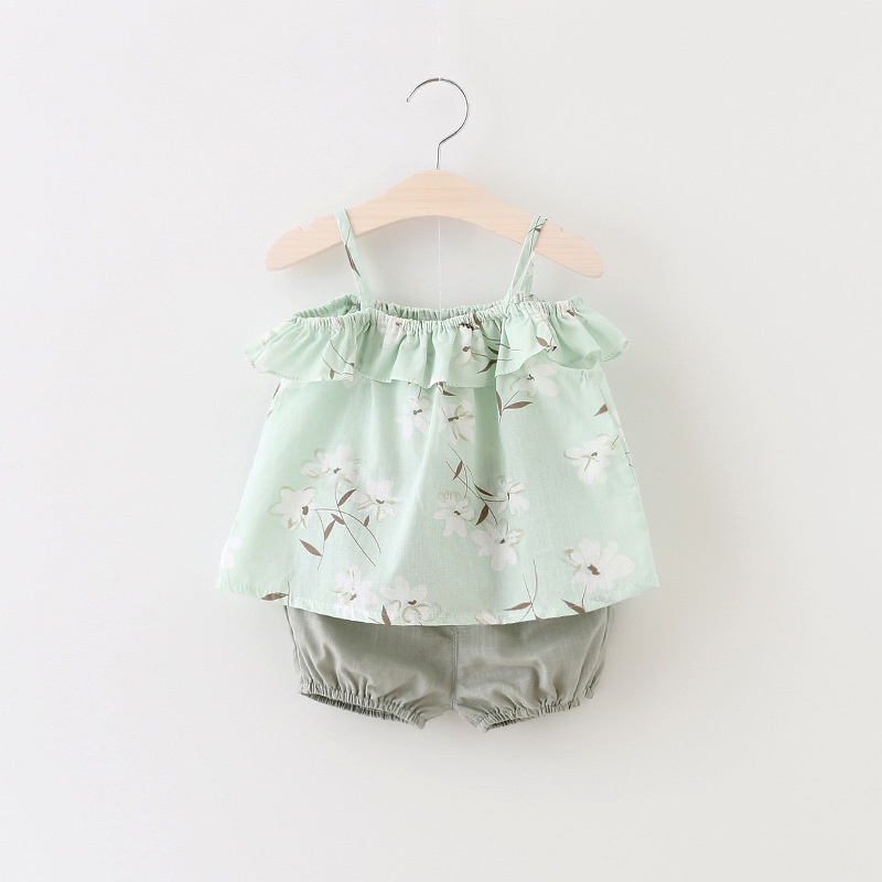 Cherry COD Noona Pinafore Summer Set / Setelan Anak Perempuan / Baju Anak Cewek SP07