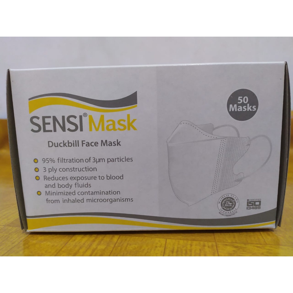 Sensi Duckbill Face Mask Masker Sensi Duckbill 3 Ply Isi 50 pcs