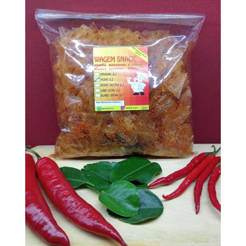 

Keripik Kaca/Kripca Pedas/Kripca Wagem 250 Gram