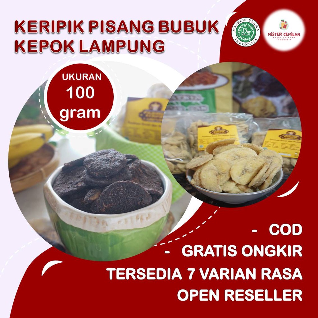 

100GRAM KERIPIK PISANG BUBUK BY.MISTER CEMILAN